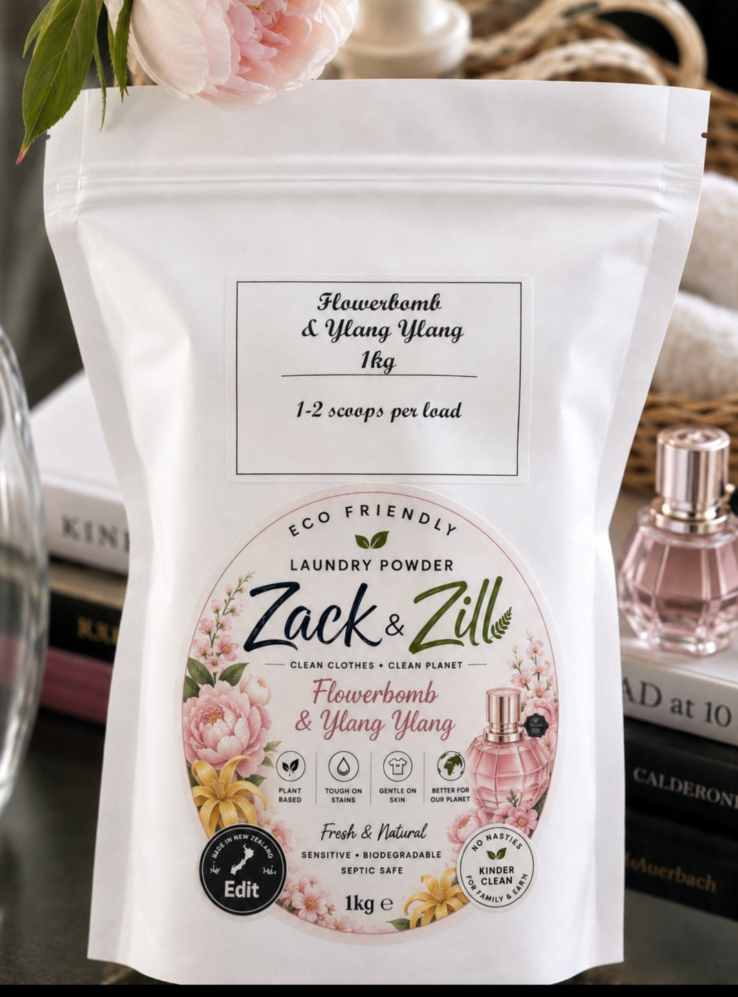 Flowerbomb and Ylang Ylang 1kg washing powder